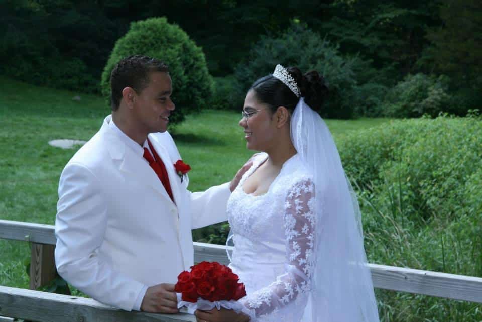 Wedding Day Photo of Fernanda Adriele Silva with her husband Jose