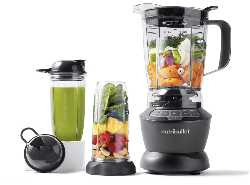 Nutribullet quiet blender with larger cup and smaller cups