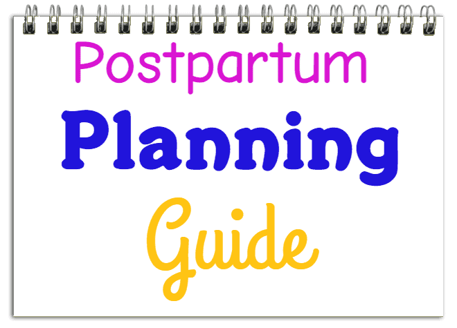 postpartum self-care checklist planning guide