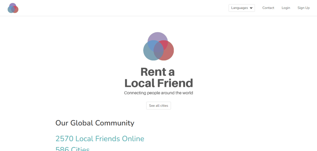 rent a local friend to get paid as virtual friend