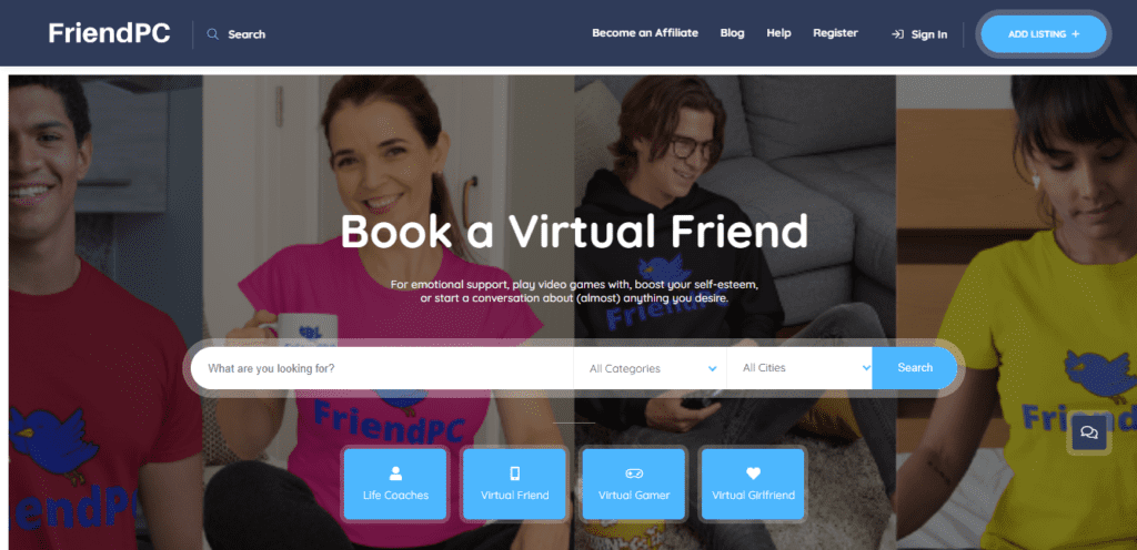Friendpc review to get paid to be a virtual friend